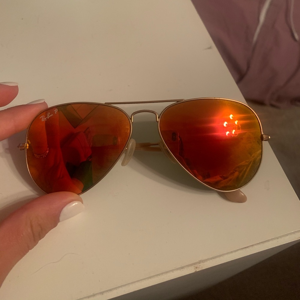 Ray-ban sunglasses Polarized Aviator Flash Lenses - Picture 2 of 4